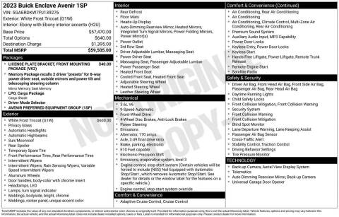 2023 Buick Enclave Avenir