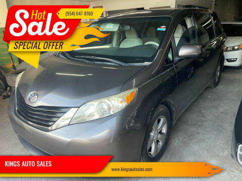 2012 Toyota Sienna for sale at KINGS AUTO SALES in Hollywood FL