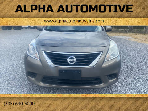 2013 Nissan Versa for sale at Alpha Automotive in Odenville AL
