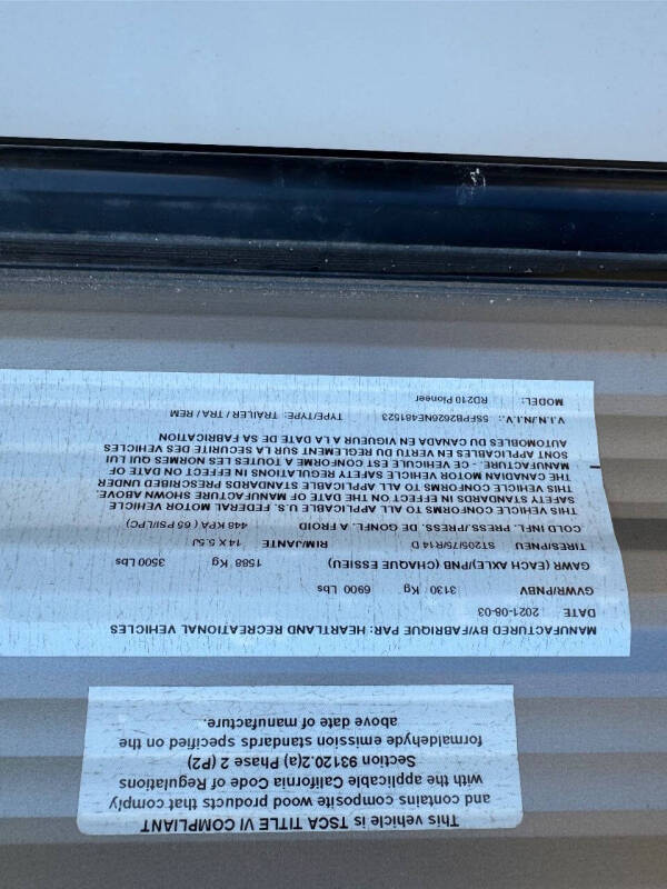 2022 Heartland rd210 pioneer