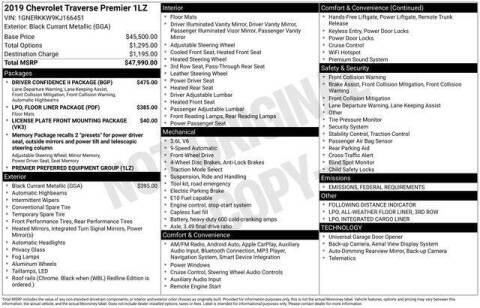 2019 Chevrolet Traverse Premier