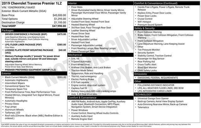2019 Chevrolet Traverse Premier
