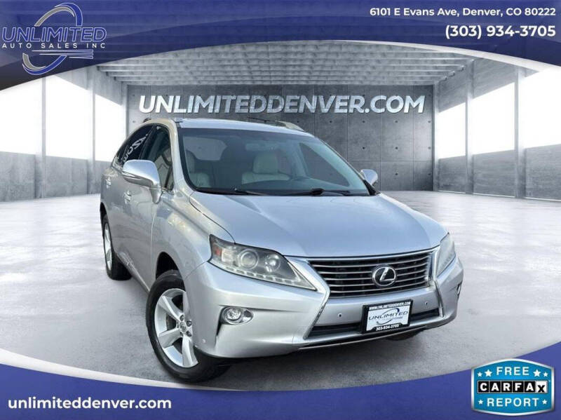 2015 Lexus RX 350 for sale at Unlimited Auto Sales in Denver CO