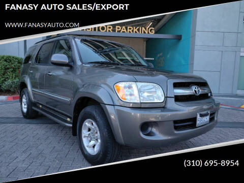 2005 Toyota Sequoia for sale at FANASY AUTO SALES/EXPORT in Yorba Linda CA