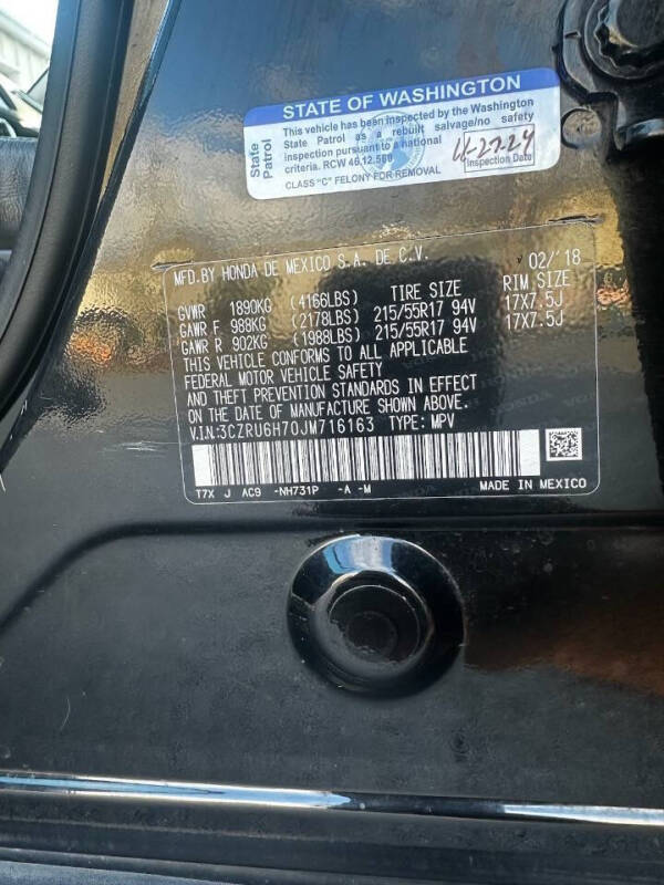 2018 Honda HR-V EX-L w/Navi