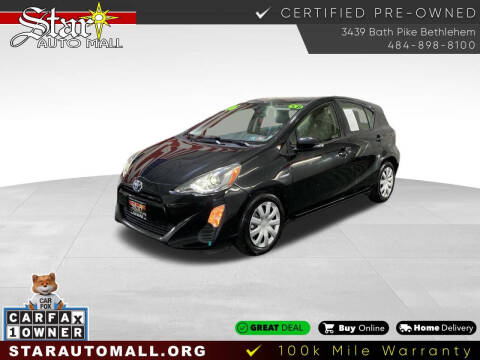 2016 Toyota Prius c for sale at STAR AUTO MALL 512 in Bethlehem PA