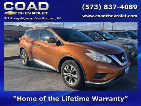 2016 Nissan Murano for sale at Coad Chevrolet Isuzu in Cape Girardeau MO