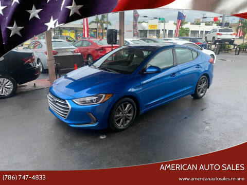 2018 Hyundai Elantra for sale at American Auto Sales in Hialeah FL