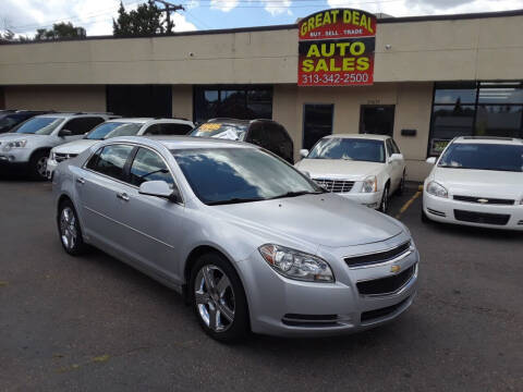 2012 Chevrolet Malibu for sale at GREAT DEAL AUTO SALES in Center Line MI