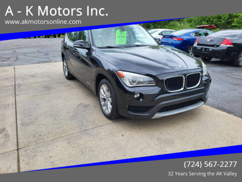 2014 BMW X1 for sale at A - K Motors Inc. in Vandergrift PA