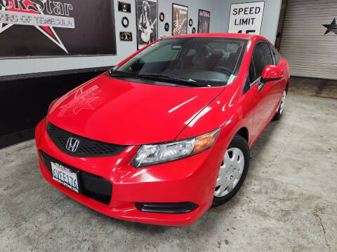 2012 Honda Civic for sale at ROCKSTAR USED CARS OF TEMECULA in Temecula CA