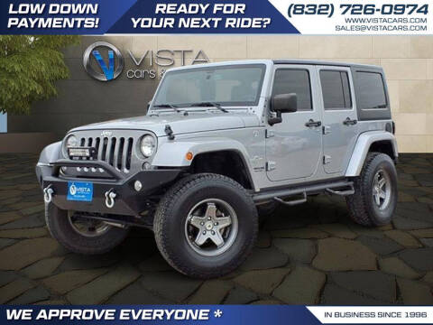 2015 Jeep Wrangler Unlimited for sale at Vista Cars and Trucks in Houston TX