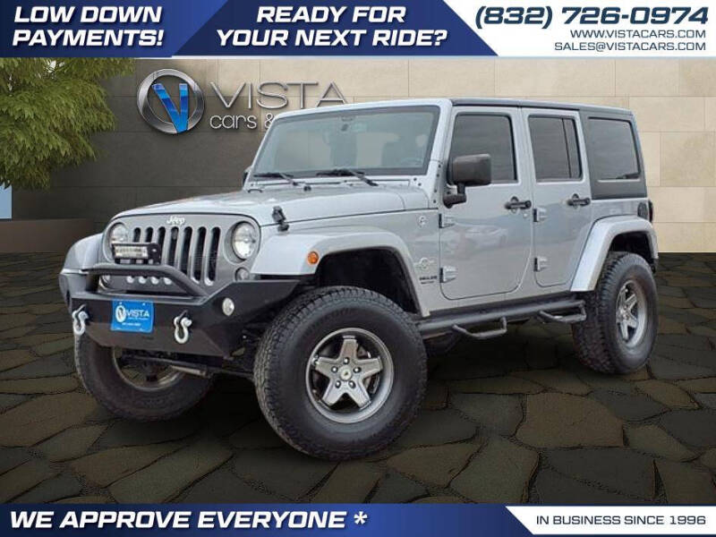 2015 Jeep Wrangler Unlimited for sale at Vista Cars and Trucks in Houston TX