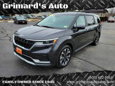 2022 Kia Carnival for sale at Grimard's Auto in Hooksett NH