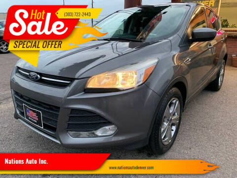 2014 Ford Escape for sale at Nations Auto Inc. in Denver CO