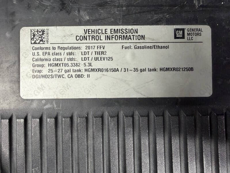 2017 Chevrolet Tahoe Special Service