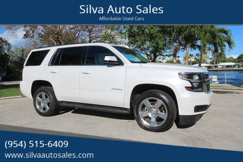2016 Chevrolet Tahoe for sale at Silva Auto Sales in Pompano Beach FL