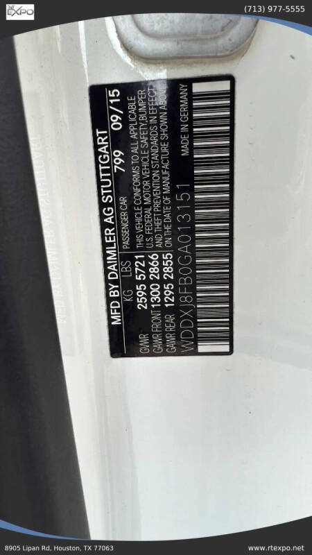 2016 Mercedes-Benz S-Class S 550 4MATIC