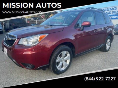 2015 Subaru Forester for sale at MISSION AUTOS in Hayward CA