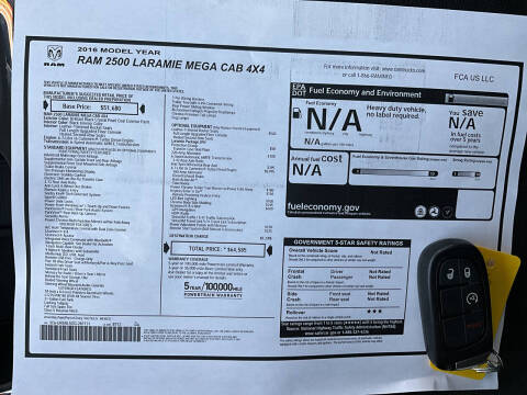 2016 RAM 2500 Laramie