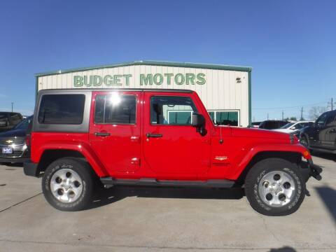 2014 Jeep Wrangler Unlimited for sale at Budget Motors in Aransas Pass TX