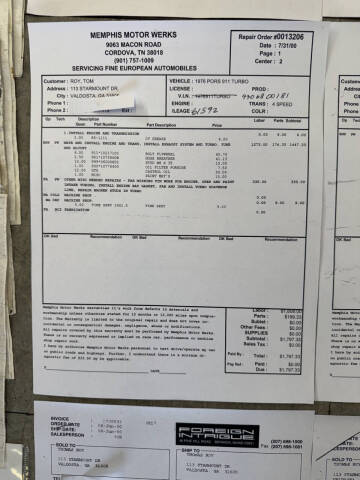 1976 Porsche 930 Turbo