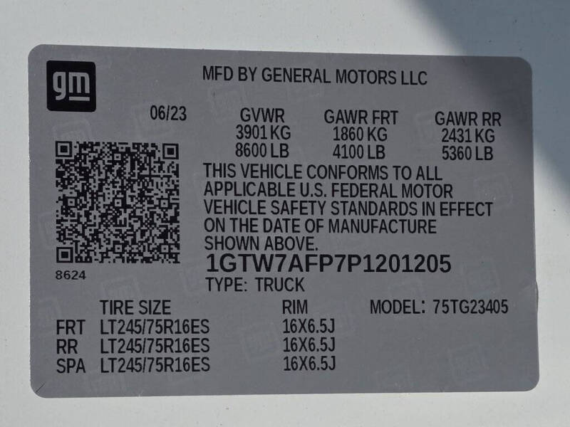 2023 GMC Savana 2500