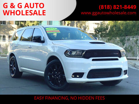 2018 Dodge Durango for sale at G & G AUTO WHOLESALE in North Hollywood CA