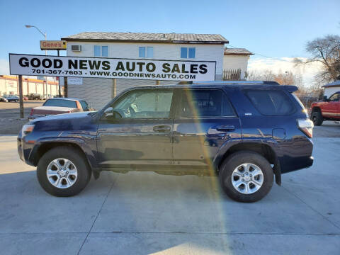 2020 Toyota 4Runner for sale at GOOD NEWS AUTO SALES in Fargo ND