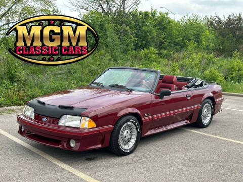 1988 Ford Mustang for sale at MGM CLASSIC CARS in Addison IL