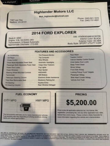 2014 Ford Explorer XLT