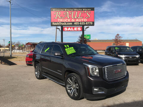 2017 GMC Yukon for sale at RAUL'S TRUCK & AUTO SALES, INC in Oklahoma City OK