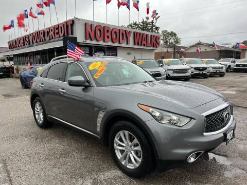2017 Infiniti QX70 for sale at Giant Auto Mart in Houston TX
