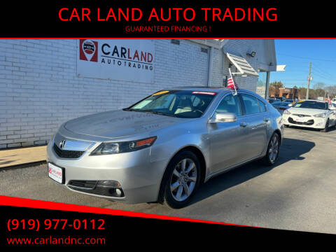 2013 Acura TL for sale at CAR LAND  AUTO TRADING in Raleigh NC