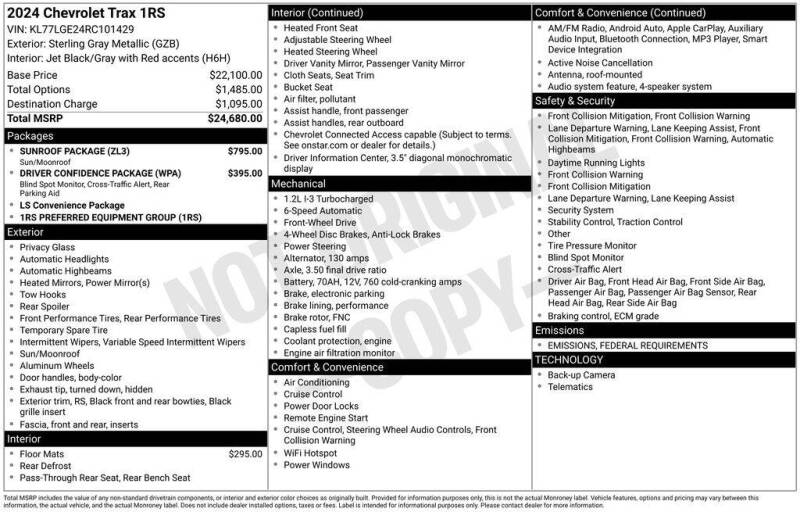 2024 Chevrolet Trax RS