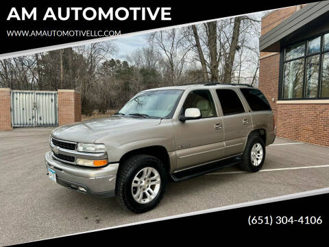 2000 Chevrolet Tahoe for sale at AM AUTOMOTIVE in Forest Lake MN