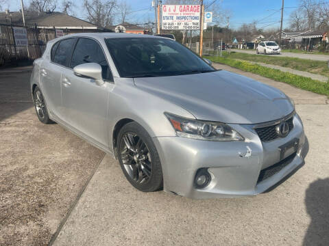 2012 Lexus CT 200h for sale at G&J Car Sales in Houston TX