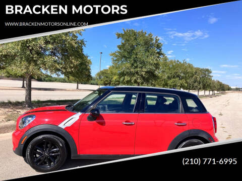 2012 MINI Cooper Countryman for sale at BRACKEN MOTORS in San Antonio TX