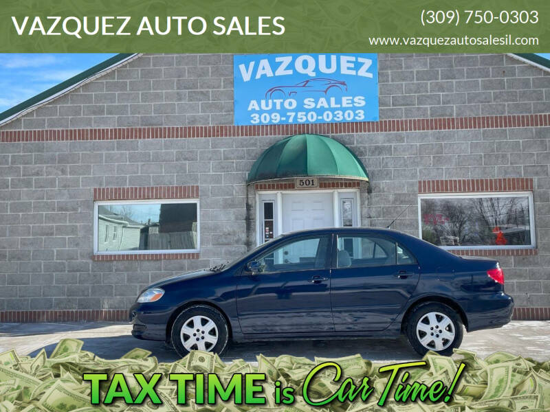 2007 Toyota Corolla for sale at VAZQUEZ AUTO SALES in Bloomington IL