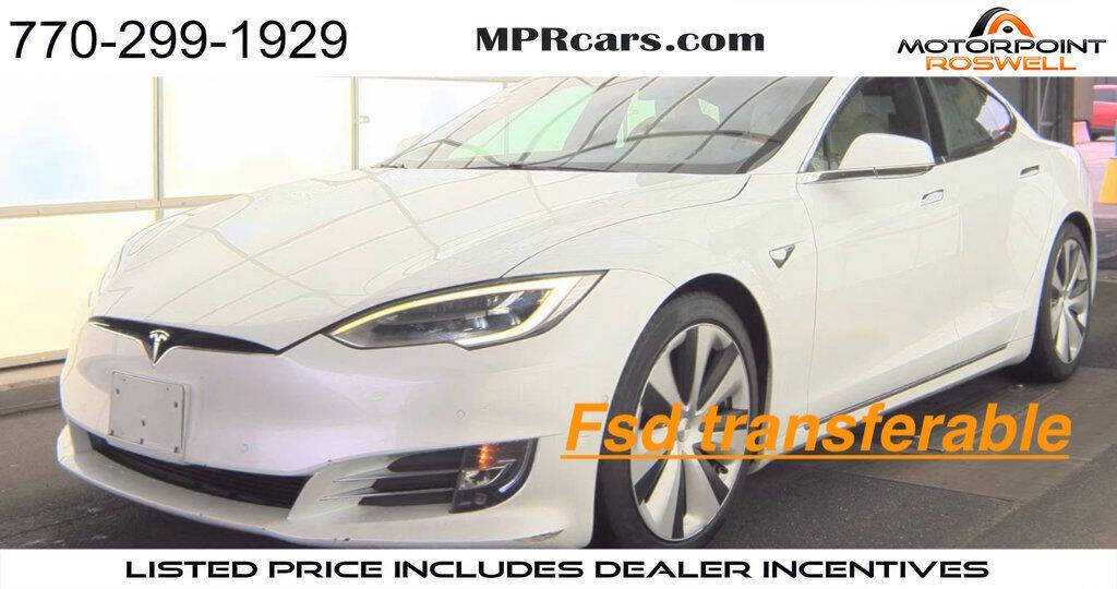 White 2020 Tesla Model S Long Range Plus AWD Long Range Plus 4dr Liftback 1