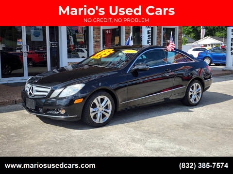 2010 Mercedes-Benz E-Class for sale at Mario's Used Cars - South Houston Location in South Houston TX