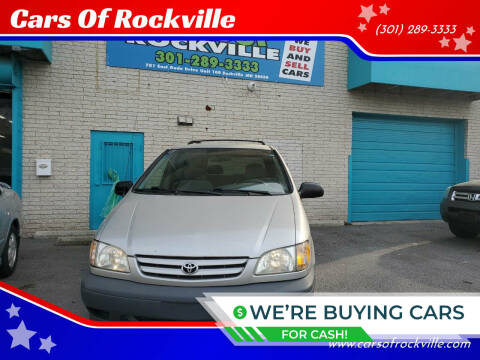 2003 Toyota Sienna for sale at Cars Of Rockville in Rockville MD