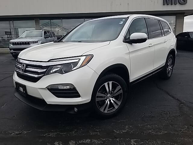 Used 2016 Honda Pilot EX-L with VIN 5FNYF6H59GB098638 for sale in Bellefontaine, OH