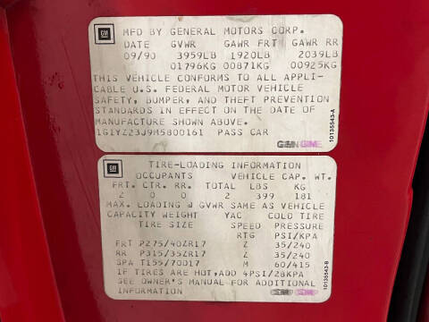 1991 Chevrolet Corvette ZR1