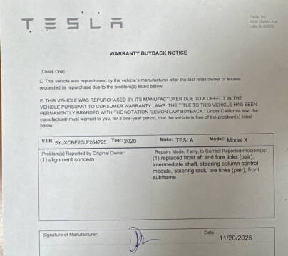 2020 Tesla Model X Long Range Plus