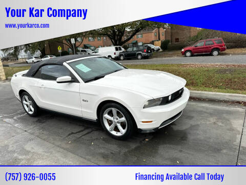 2012 Ford Mustang for sale at Your Kar Company in Norfolk VA