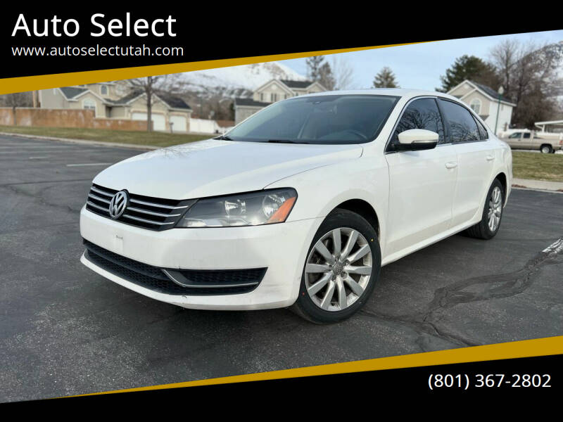 2014 Volkswagen Passat for sale at Auto Select in Orem UT