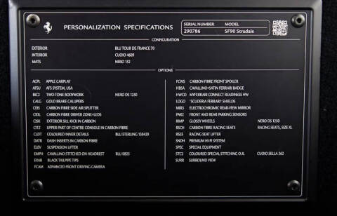 2023 Ferrari SF90 Stradale