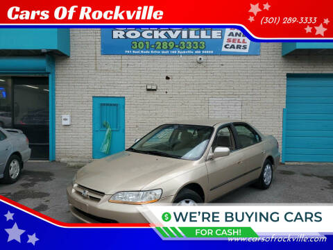 2000 Honda Accord for sale at Cars Of Rockville in Rockville MD