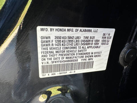 2019 Honda Pilot EX-L